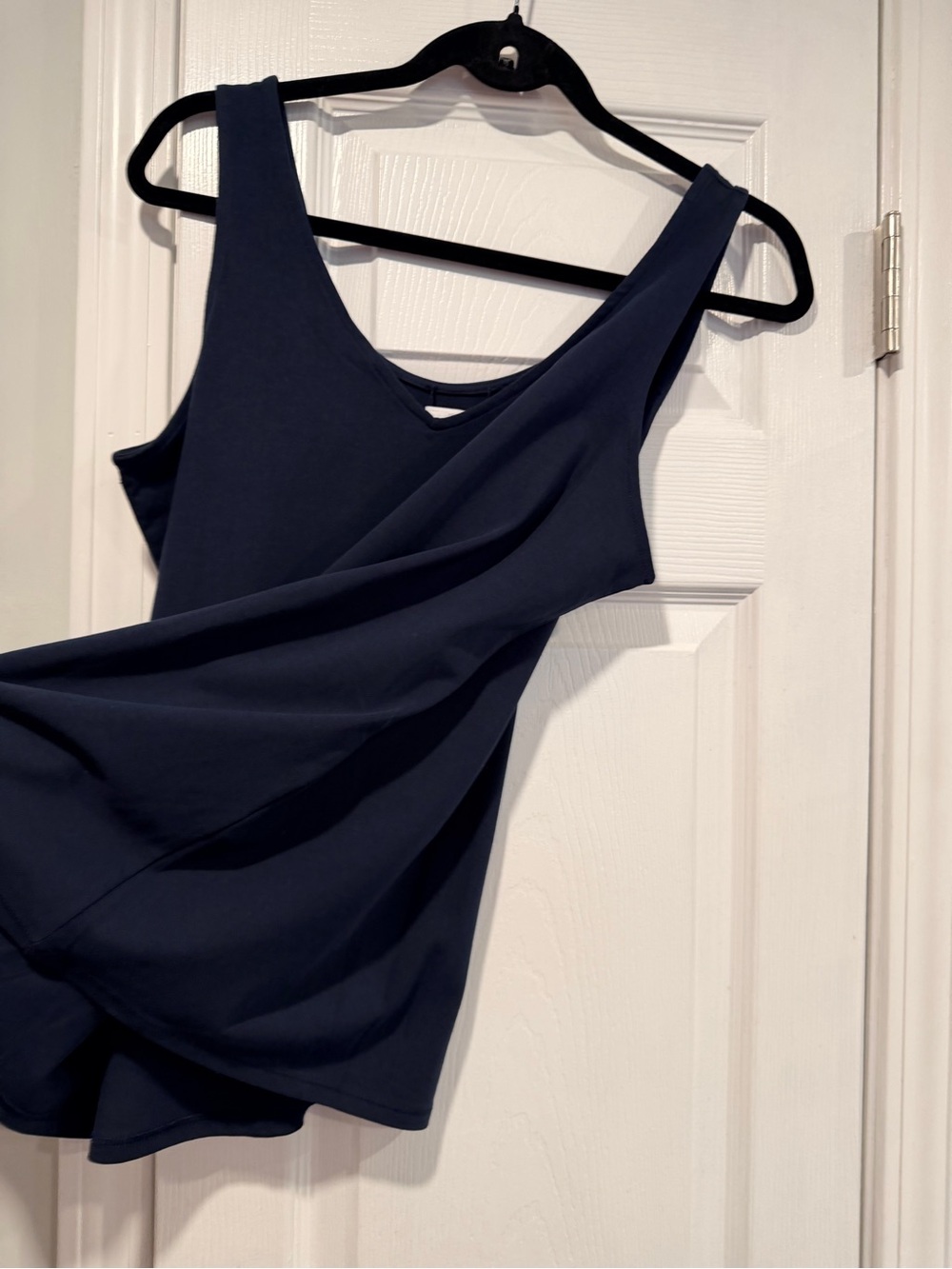 NWOT J. Jill Size XLP Perfect Reversible Tank Top Soft Stretch Cotton Navy Blue - Picture 5 of 11